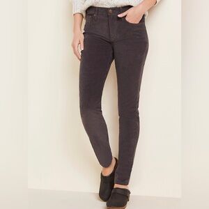 Garnet Hill - Essential slim corduroy pants in dark ashwood (grey)